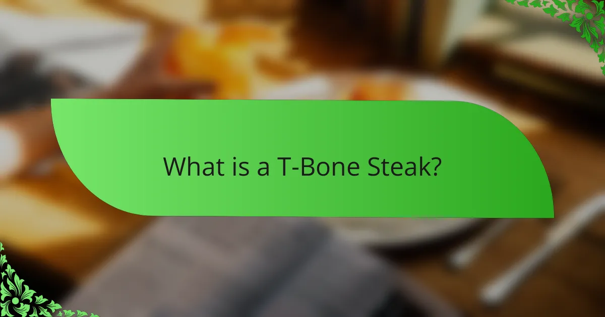 What is a T-Bone Steak?